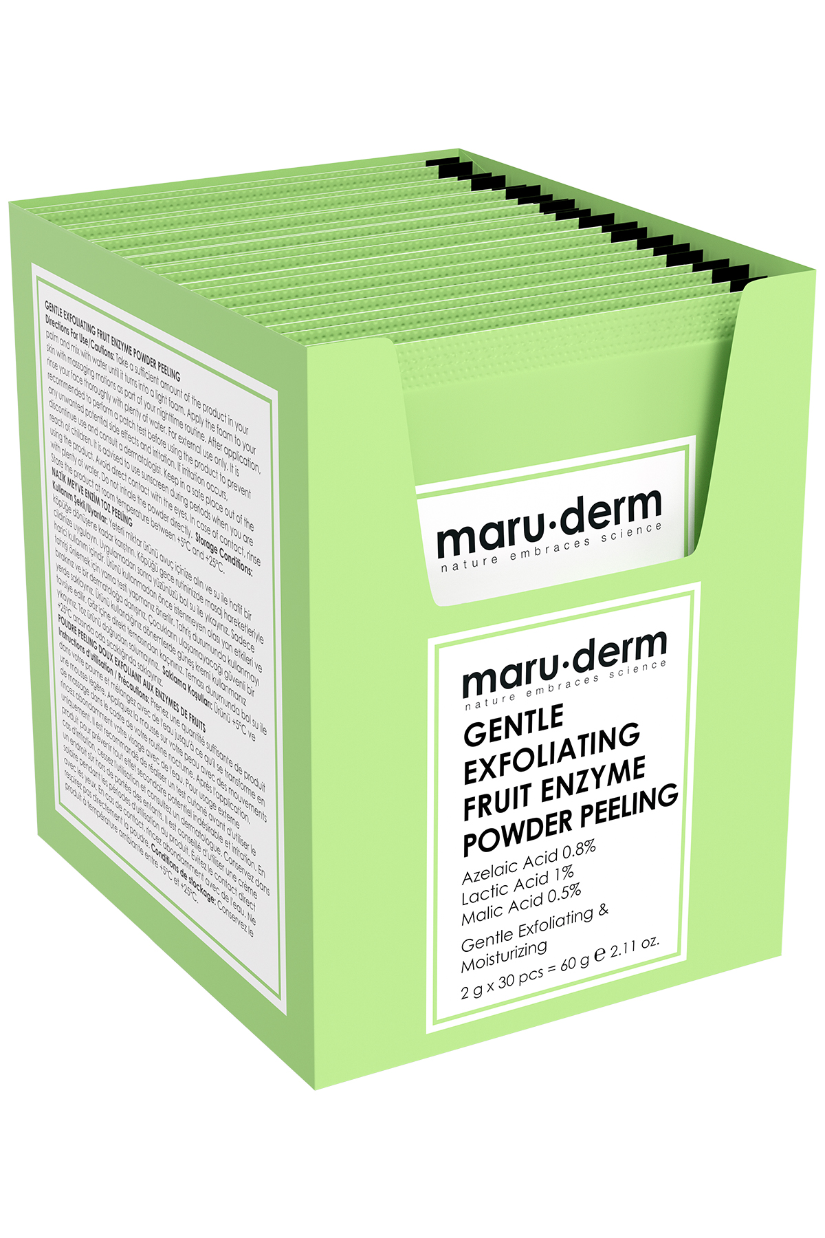 Maruderm Exfoliant Doux aux Enzymes de Fruits en Poudre 60 g