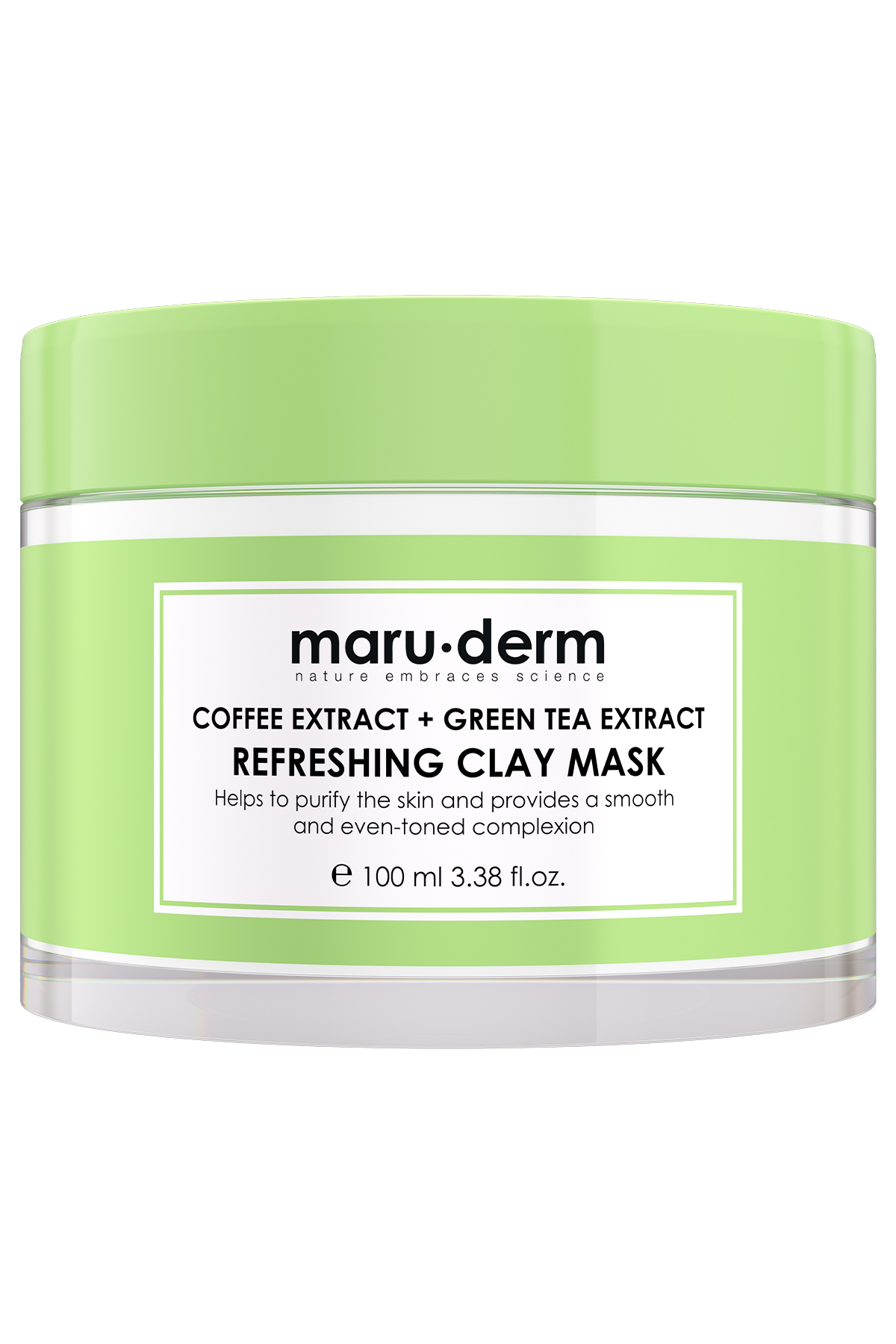 Maruderm Coffee Extract + Green Tea Extract Refreshing Clay Mask 100 ML