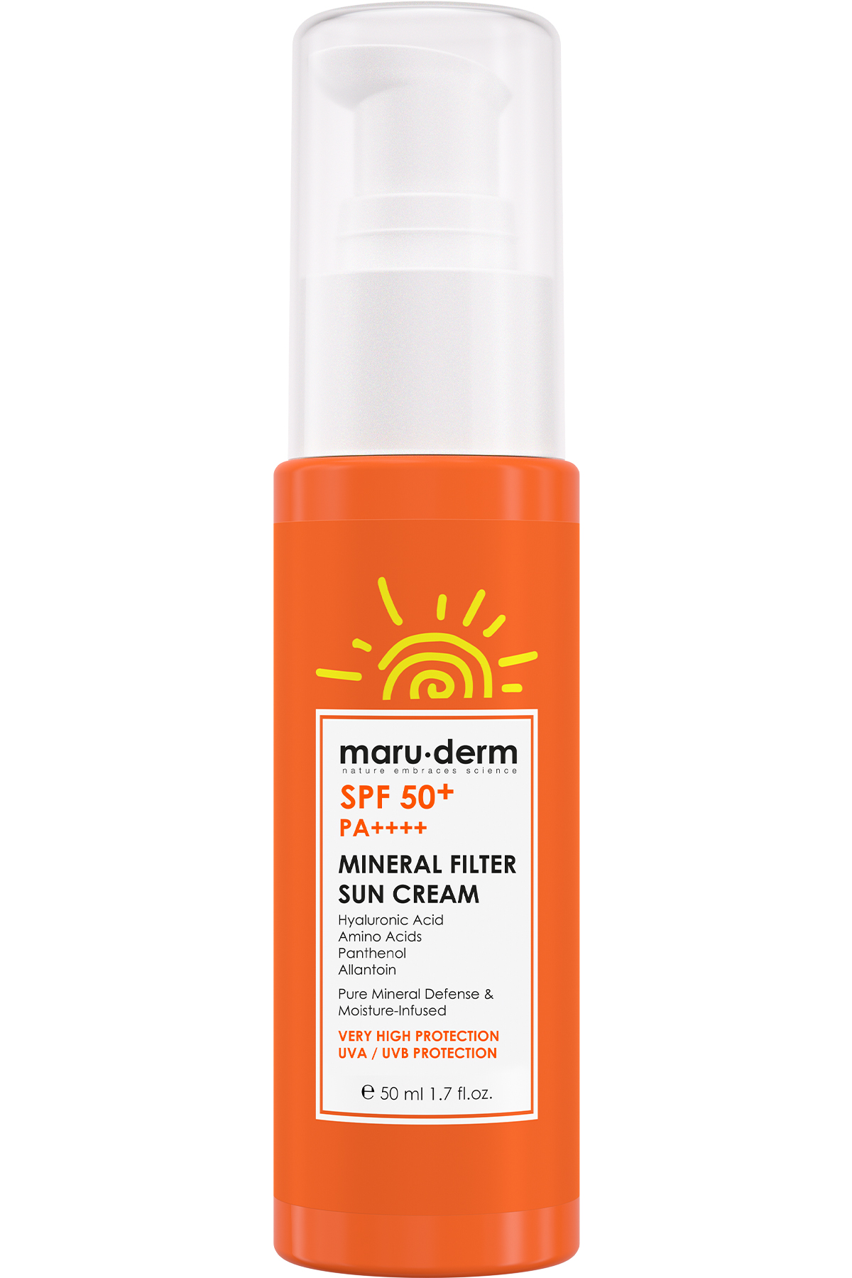 Crème Solaire Minérale SPF 50+ Maruderm 50 ML